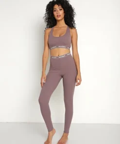 Joah Brown Pants>The Sports Legging Sueded Mauve