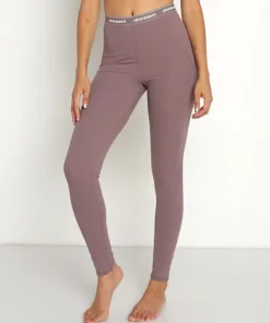 Joah Brown Pants>The Sports Legging Sueded Mauve