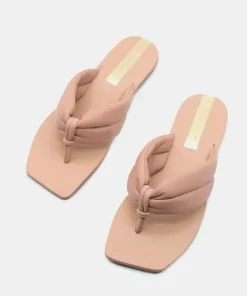 Kaanas Sandals>Luana Chunky Thong Sandal Nude