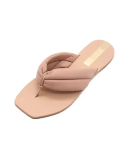 Kaanas Sandals>Luana Chunky Thong Sandal Nude