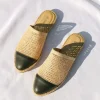 Kaanas Sandals | Flats>Palau Fishnet Mule Espadrille Custard