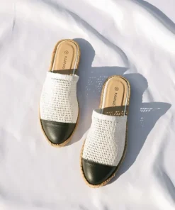 Kaanas Sandals | Flats>Palau Fishnet Mule Espadrille White