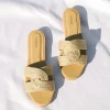 Kaanas Sandals | Flats>Santorini Metallic Infinity Sandal Gold