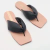 Kaanas Sandals>Tavira Chunky Thong Sandal Black