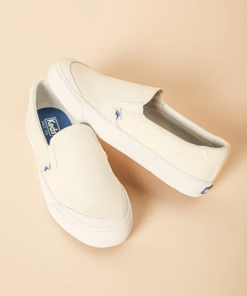 Keds Sneakers>Crew Kick 75 Slip On Canvas Sneaker White
