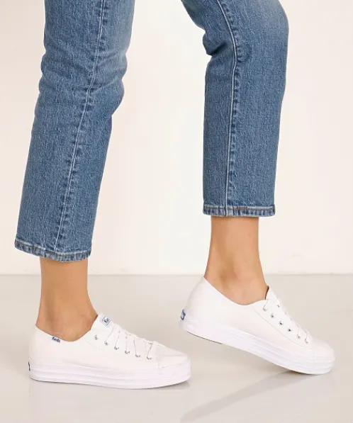 Keds Sneakers>Triple Kick Canvas Sneaker White