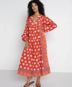 Kinga Csilla Dresses>Folk Fez Block Dress