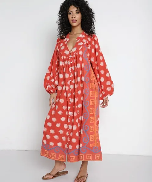 Kinga Csilla Dresses>Folk Fez Block Dress