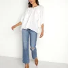Kinga Csilla Tops>La Casa True Blouse White Linen
