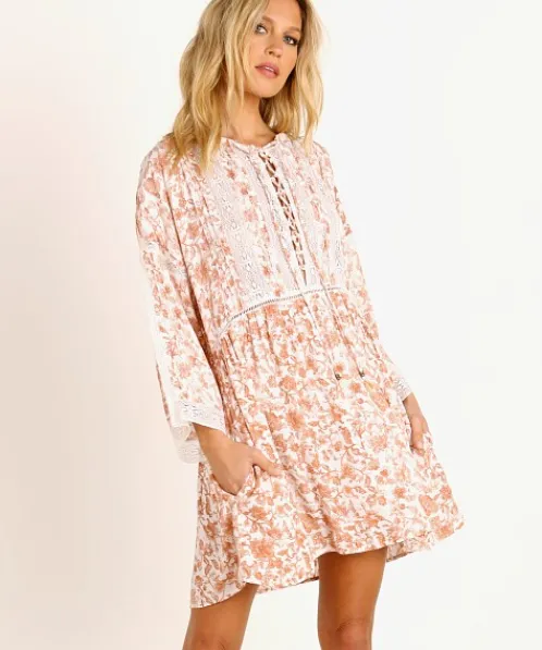 KIVARI Dresses>Florence Babydoll Long Sleeve Mini Dress