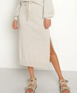 KIVARI Skirts>Giselle Knit Skirt Wheat