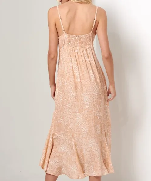 KIVARI Dresses>Maxi Dress Rosa Snake