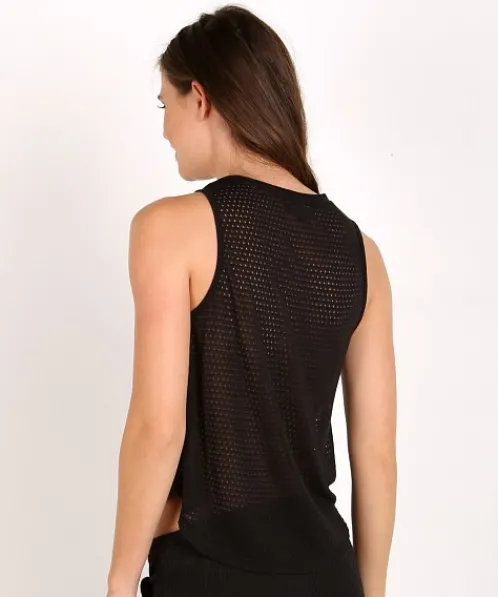 Koral Tops>Muscle Tank Black