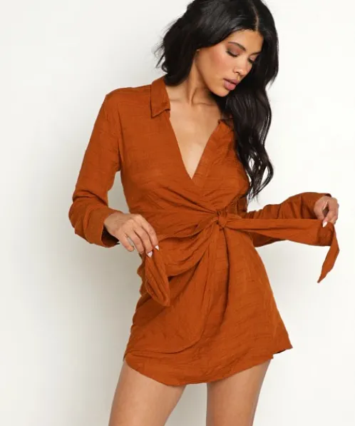L Space Dresses>Daydream Tunic Amber