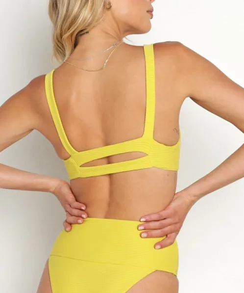 L Space Bikinis>Eco Jess Bikini Top Apple Green