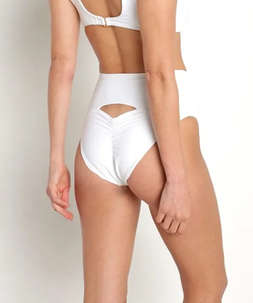 L Space Bikinis>Luka Bikini Bottom White