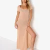 L Space Cover Ups>Mina Knit Cover Up Dress Putty