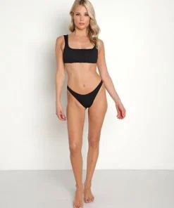 L Space Bikinis>Odessa Corset Bikini Top Black