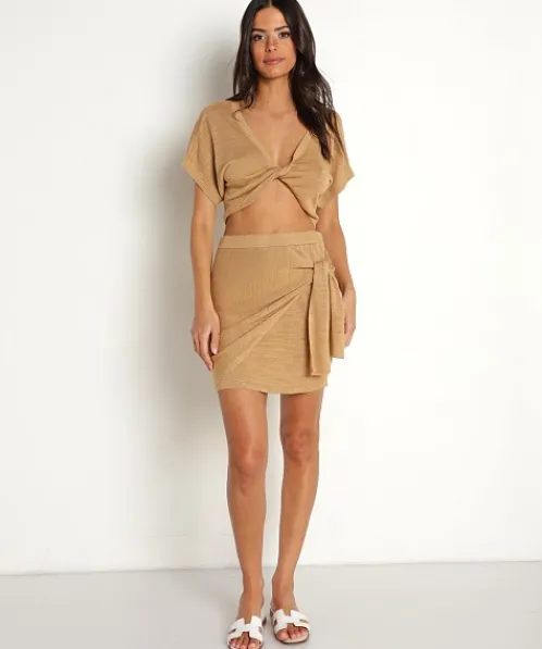 L Space Tops>Riley Top Toffee