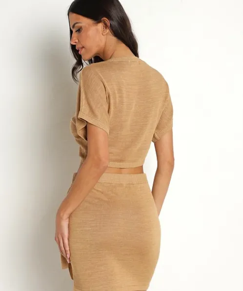 L Space Tops>Riley Top Toffee