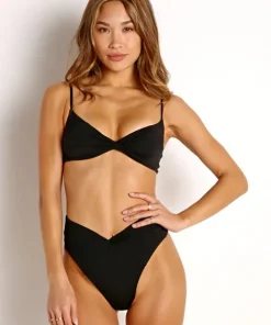 L Space Bikinis>Ringo Bikini Top Black