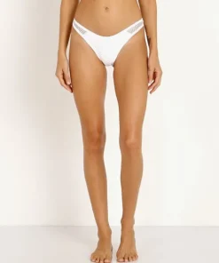 L Space Bikinis>Stevie Bikini Bottom White