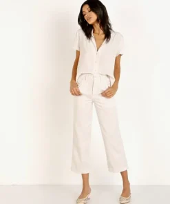 LACAUSA Pants>Brushed Stella Trousers Moon