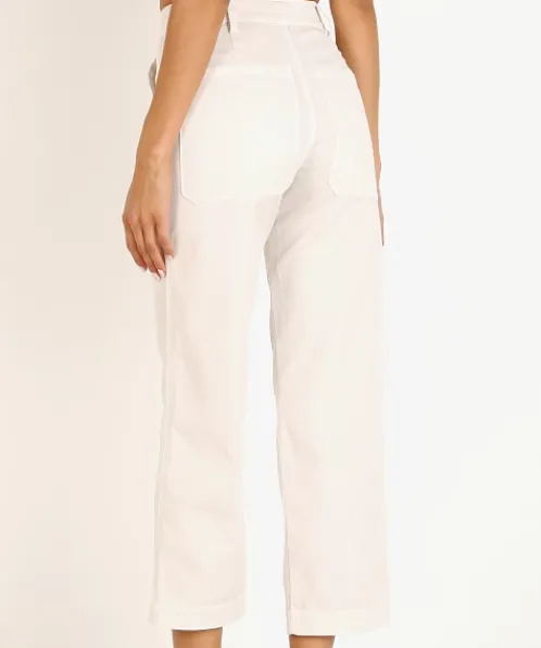 LACAUSA Pants>Brushed Stella Trousers Moon