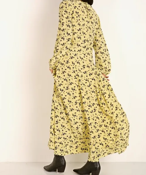 LACAUSA Dresses>Sparrow Dress Buttermilk