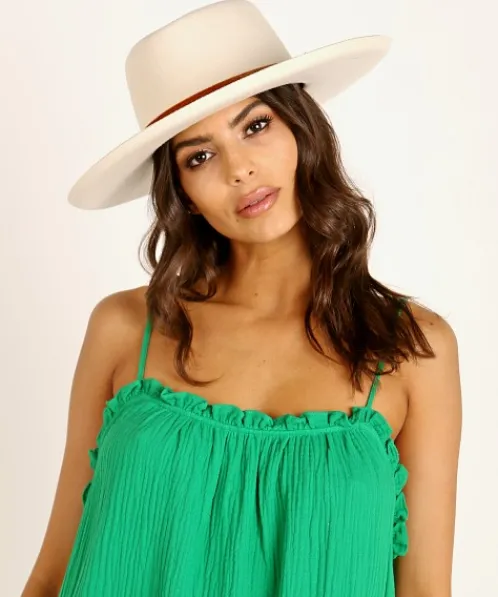 Lack of Color Accessories>Val Diamond Hat White