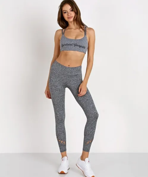 Lanston Bottoms>Sport Kass X Legging Charcoal