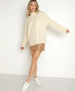 LBLC Knits>Chelsea Pocket Sweater Ivory