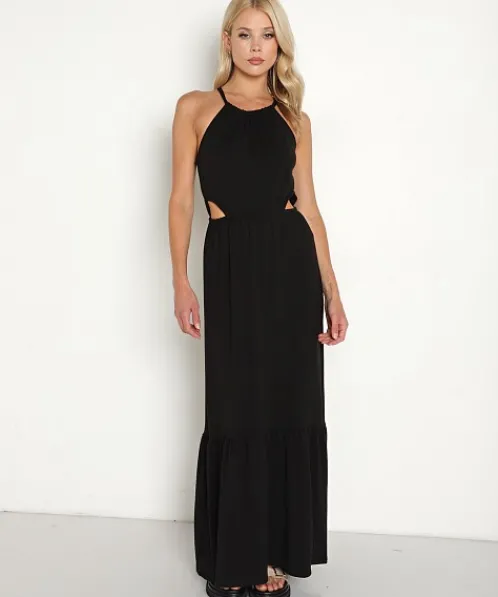 LBLC Dresses>Heather Cut Out Dress Black