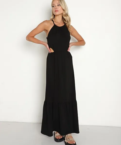 LBLC Dresses>Heather Cut Out Dress Black