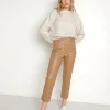 LBLC Pants>Jen Vegan Leather Trouser Cognac