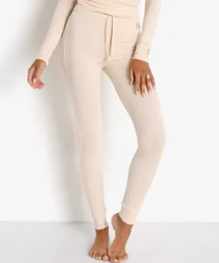 Les Girls Les Boy Pants>s Fine Rib Lounge Pant Blush