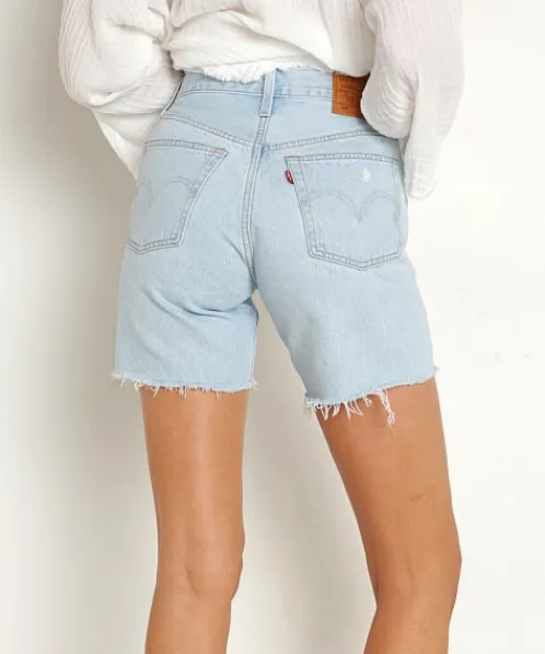 Levi's Shorts>501 Mid Thigh Short Luxor Focus
