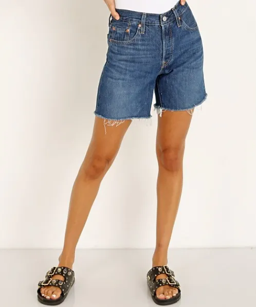 Levi's Shorts>501 Mid Thigh Short Sansome Nights