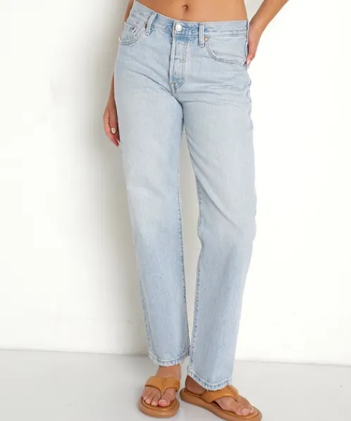 Levi's Pants>501 90's Jean Light Indigo Worn In