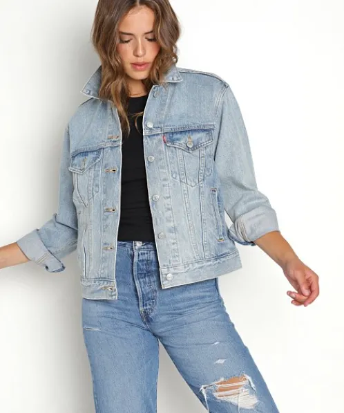 Levi's Jackets>Ex-Boyfriend Denim Trucker Jacket For Real