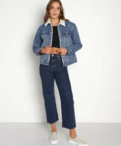 Levi's Jackets>Ex-Boyfriend Sherpa Trucker Denim Jacket Addicted To Love