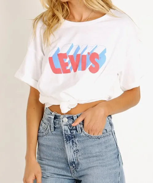Levi's Tops>Good Times 3D Tee White