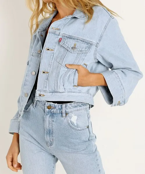 Levi's Jackets>Loose Sleeve Trucker Jacket Loosey Goosey