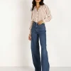 Levi's Tops>Marcey Top Split Rock Stripe Sandshell
