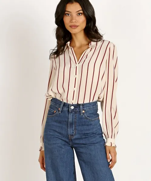 Levi's Tops>Marcey Top Split Rock Stripe Sandshell