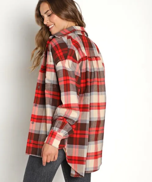 Levi's Tops>Remi Utility Shirt Rosie Plaid