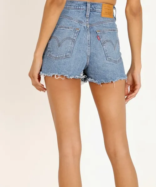 Levi's Shorts>Ribcage High Waisted Short Urban Oasis