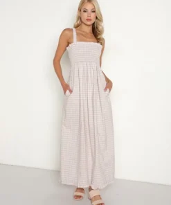 Levi's Dresses>Tanner Scrunchie Dress Bianca Plaid Misty Lilac