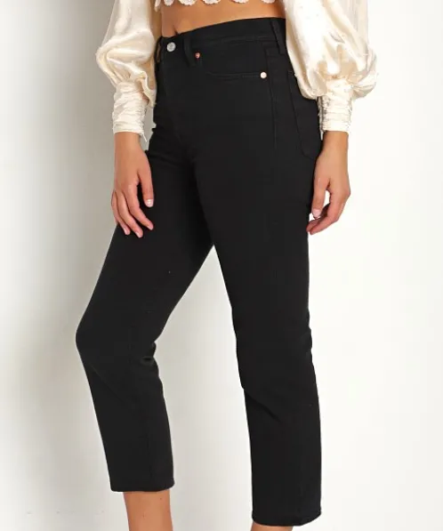 Levi's Pants>Wedgie Straight Black Sprout