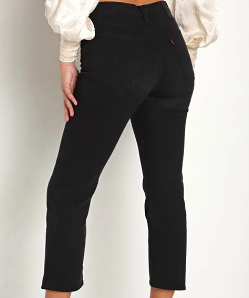 Levi's Pants>Wedgie Straight Black Sprout